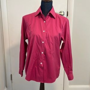 Talbots wrinkle resistant button down shirt size 4